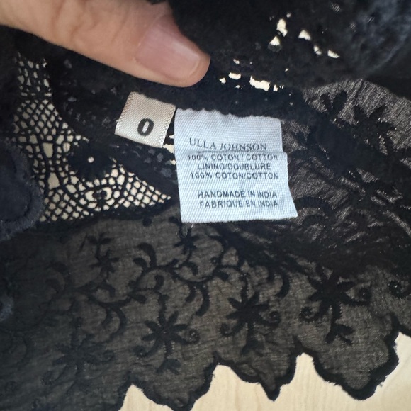 Ulla Johnson Birdy blouse in black size 0 - Picture 5 of 5